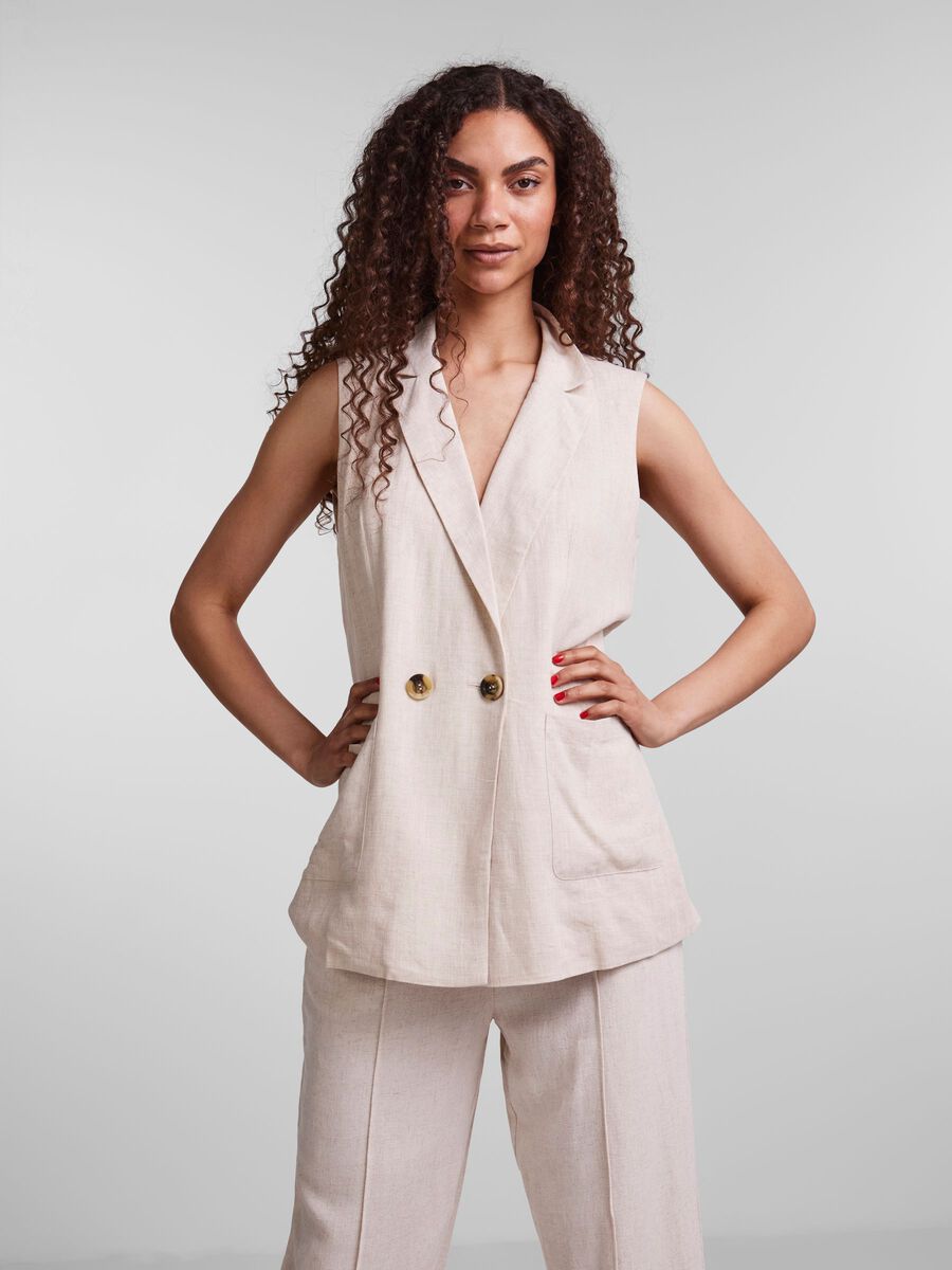 Y.A.S YASFLAXA BLAZER, Beige, highres - 26025621_Beige_900999_003.jpg