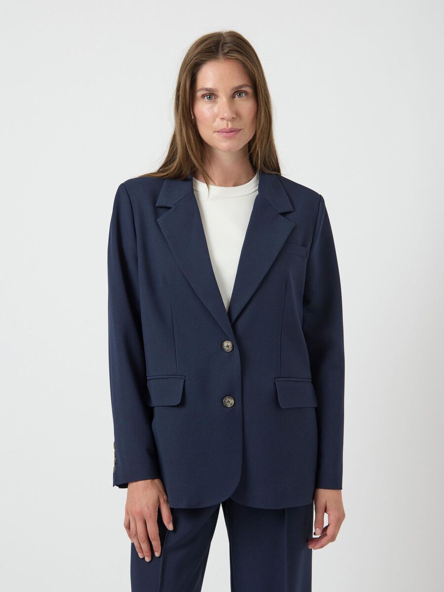 YAS YASREEMAJ BLAZER, Navy Blazer, highres - 26036340_NavyBlazer_003.jpg