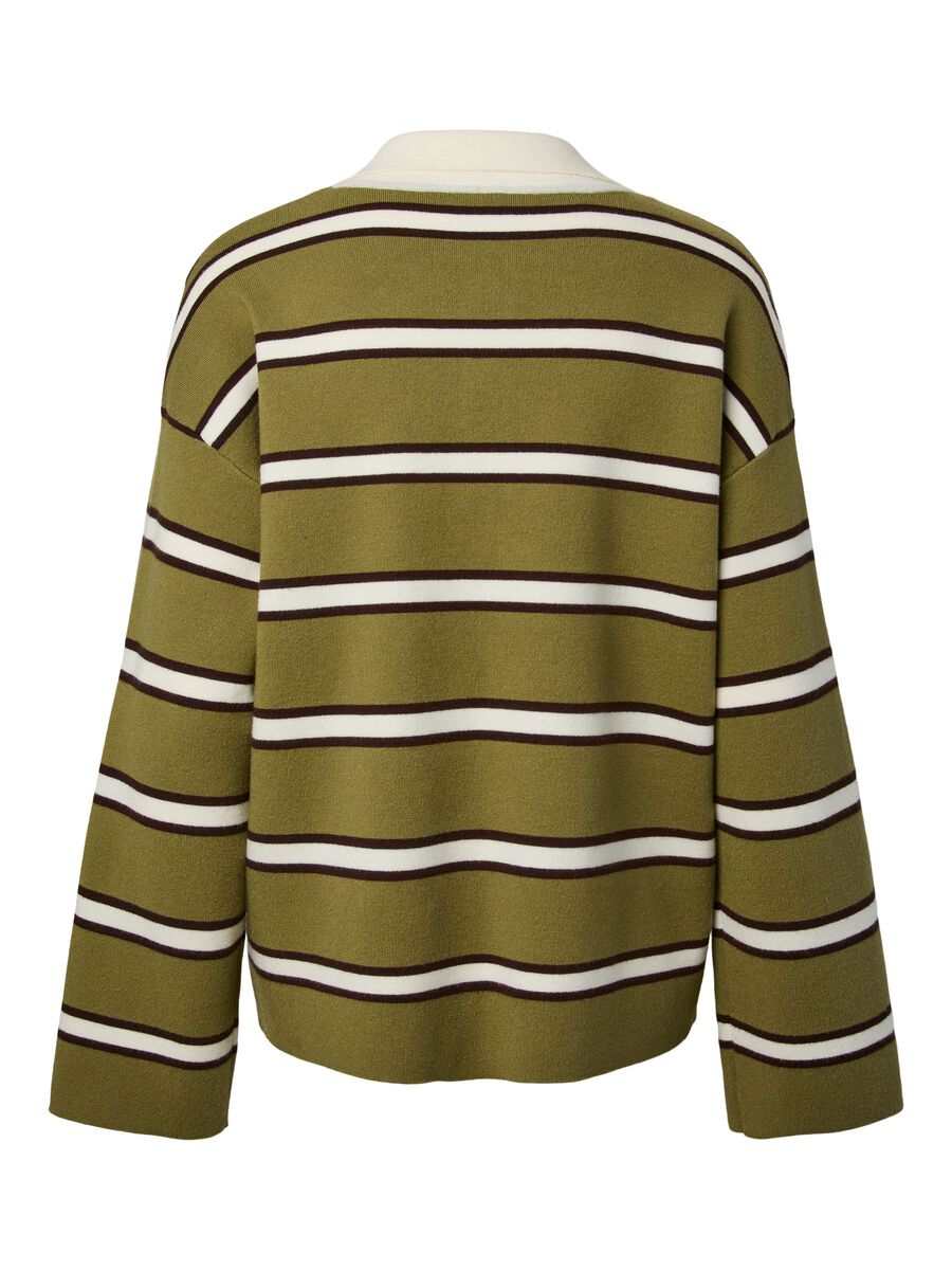 Carousel image - YASISABELL POLO KNITTED PULLOVER, Cardamom Seed | 6