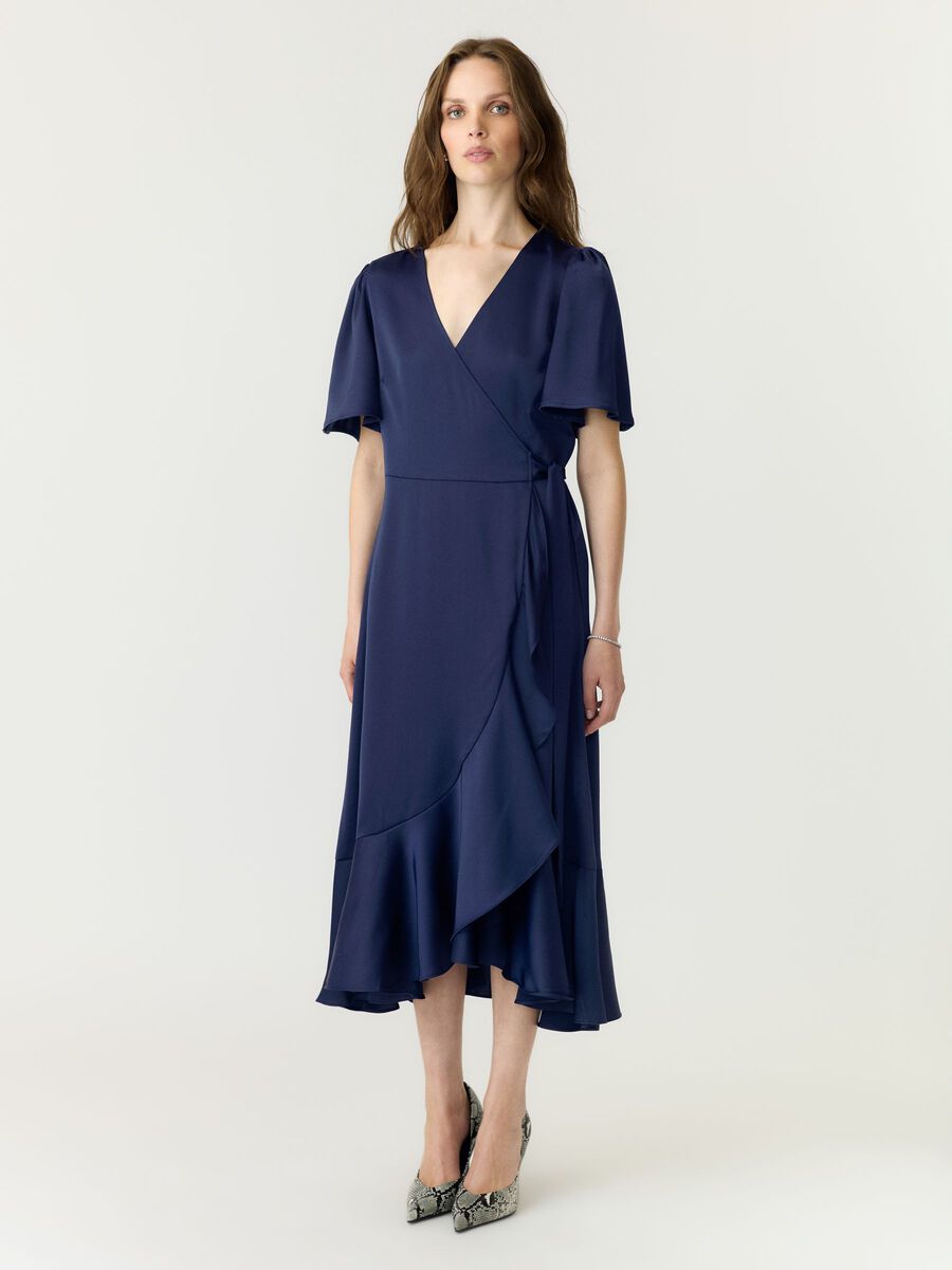Carousel image - YASTHEA WRAP DRESS, Evening Blue | 4