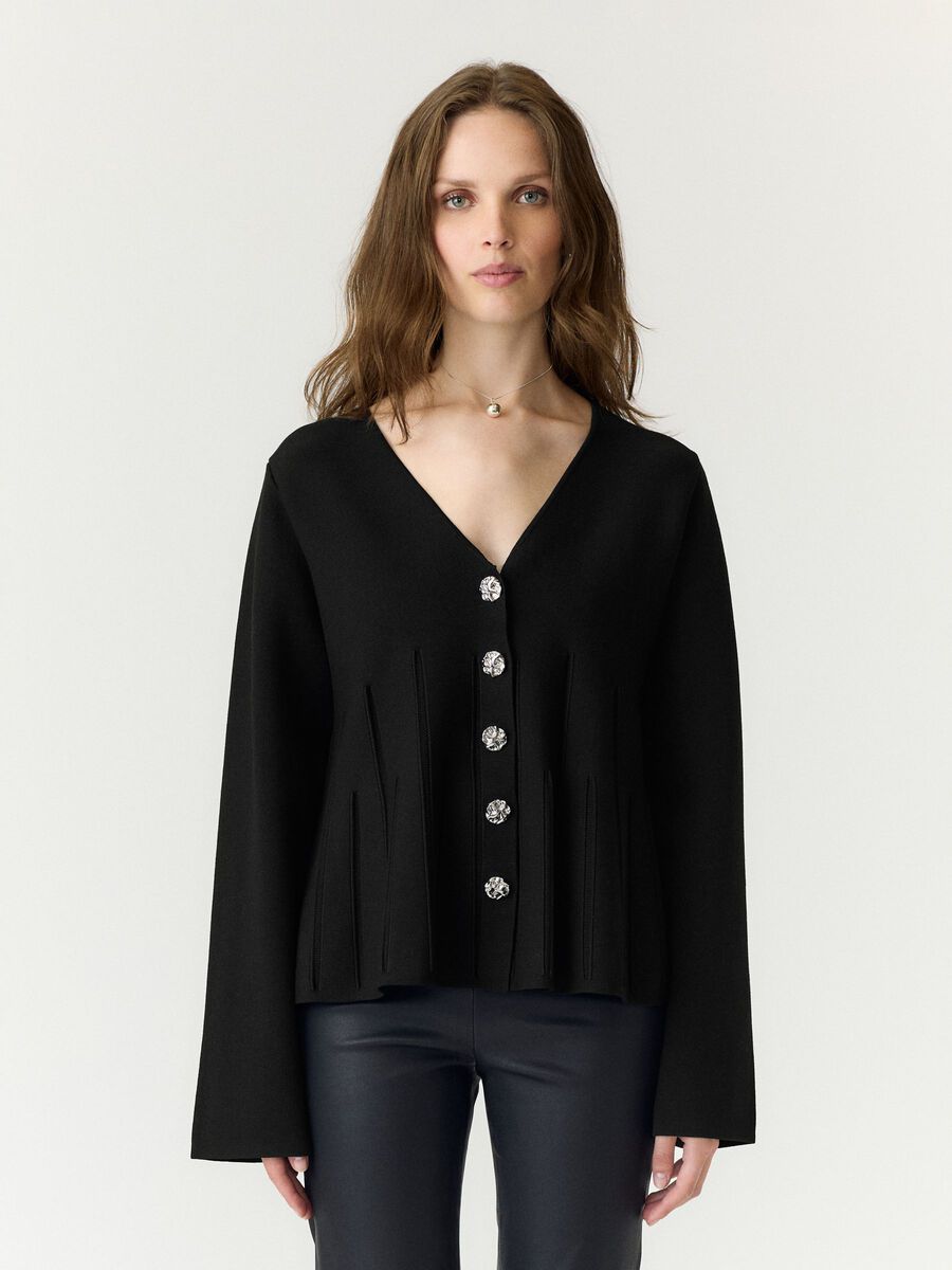 Product tile image - YASMIKLA KNITTED CARDIGAN, Black | 26040144_Black