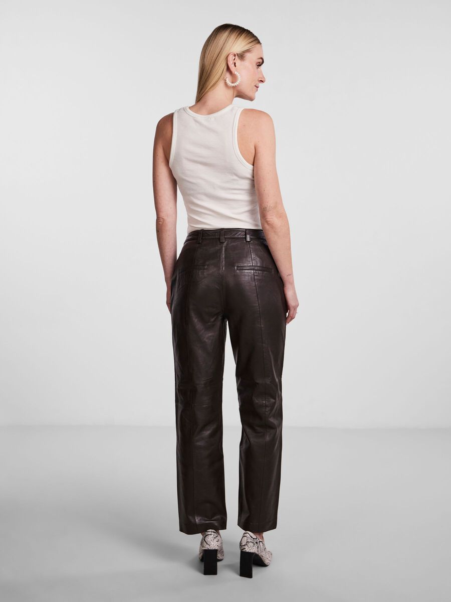 Y.A.S YASRICCA LEATHER TROUSERS, Java, highres - 26025787_Java_004.jpg