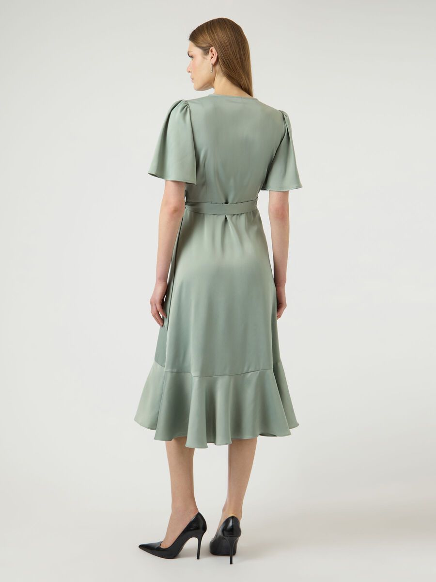 Carousel image - YASTHEA VESTITO INCROCIATO, Green Milieu | 2