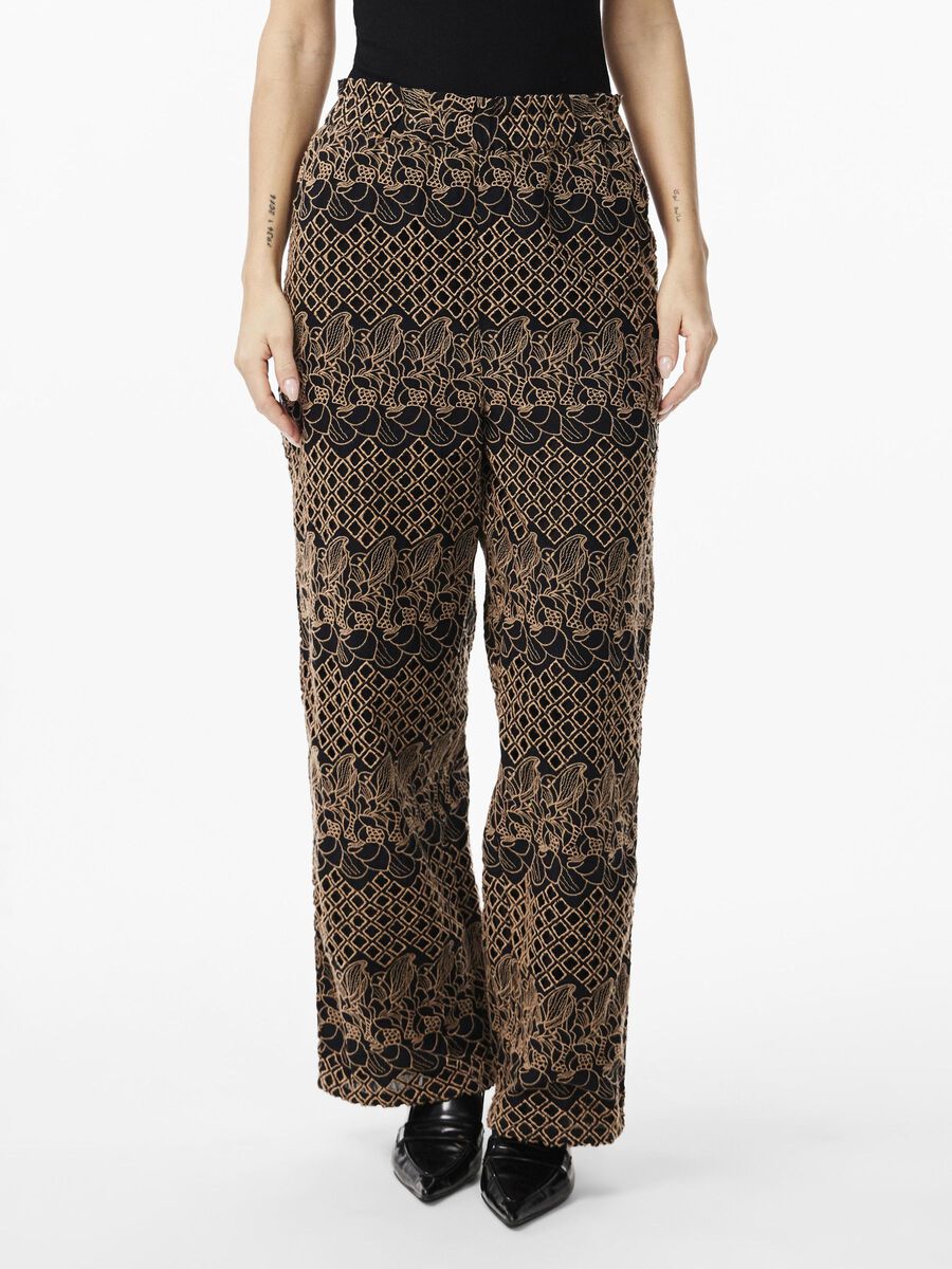 Y.A.S YASHAMALLY EMBROIDERY HIGH WAISTED TROUSERS, Black, highres - 26030476_Black_1143780_003.jpg