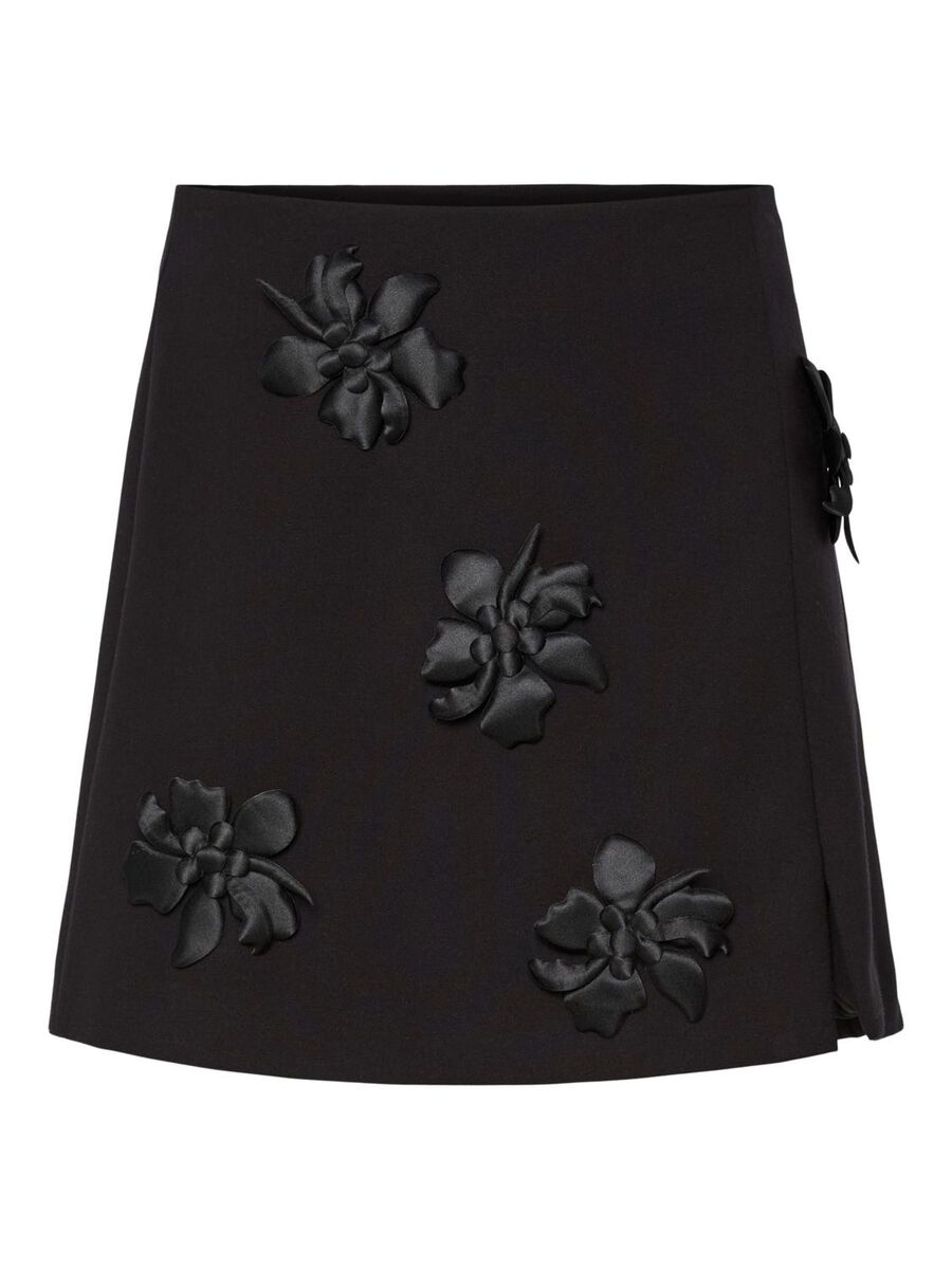 Product carousel image - YASFLISRA HMW FLOWER MINI SKIRT, Black | 2