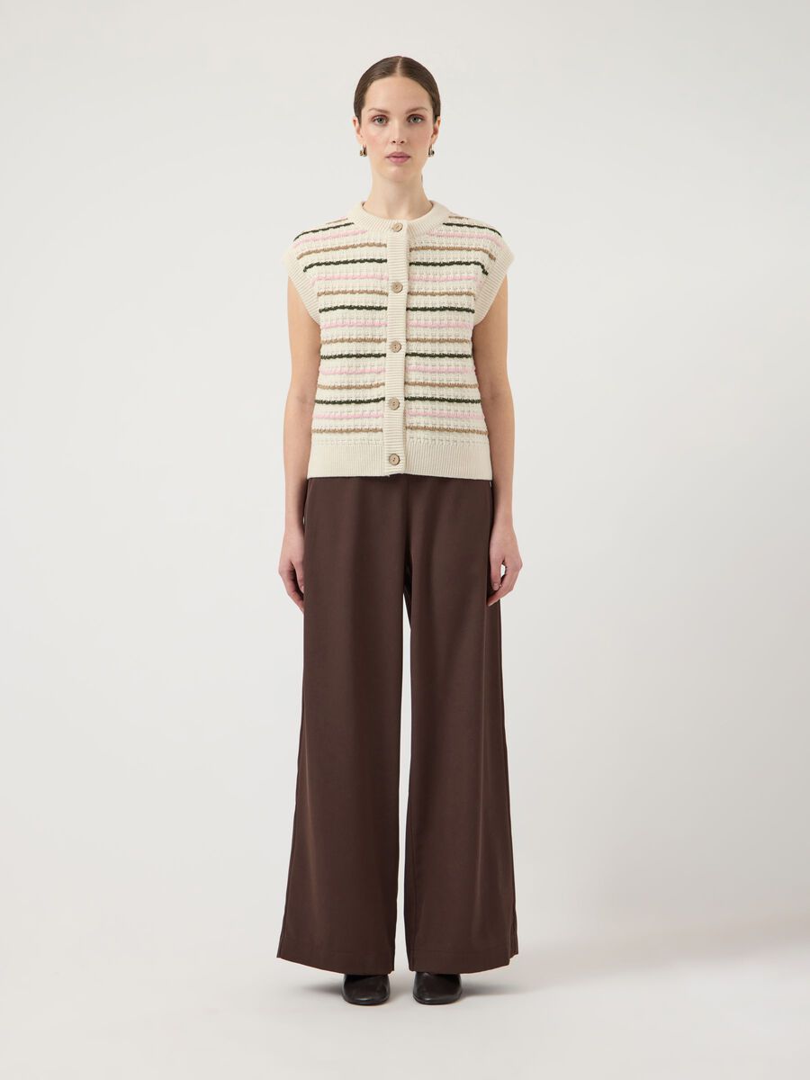 Product carousel image - YASNILO GEBREID GILET, Pristine | 1