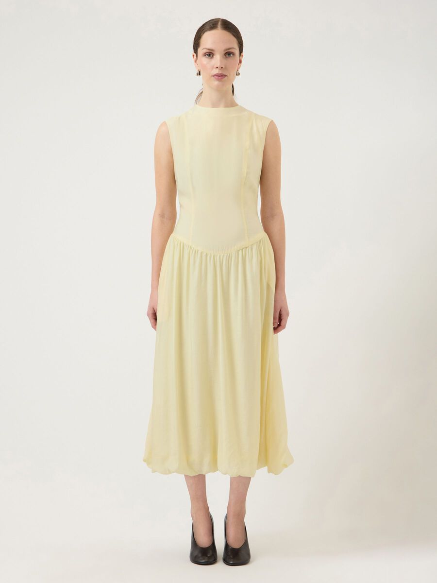 Product carousel image - YASKRISSI ORLO A PALLONCINO VESTITO MIDI, Anise Flower | 2