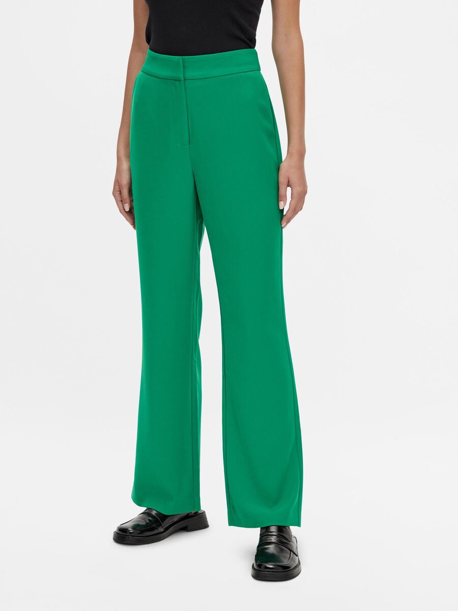 Y.A.S YASJOLLY FLARED TROUSERS, Jolly Green, highres - 26026888_JollyGreen_003.jpg