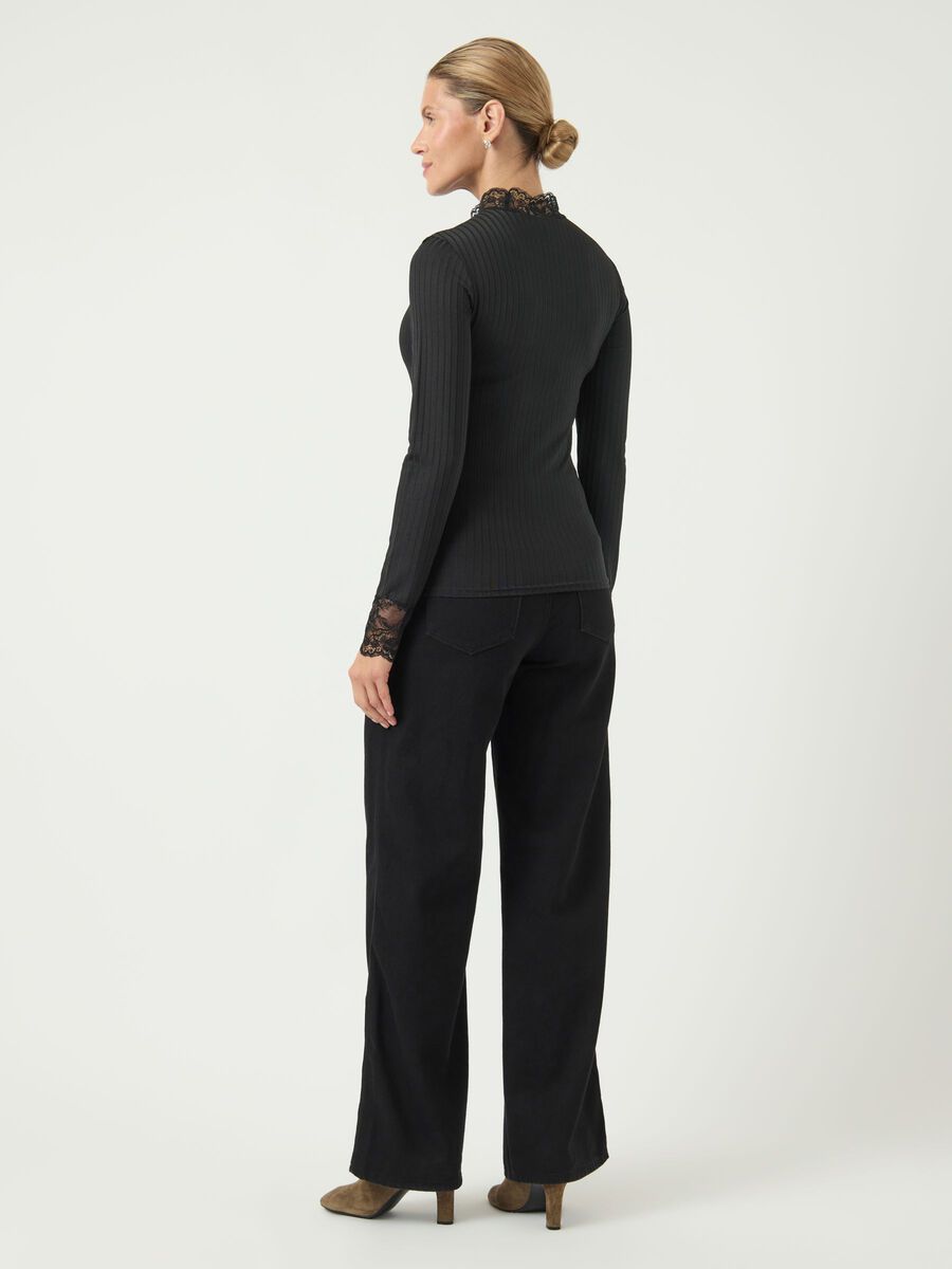 Carousel image - YASBLACE LONG SLEEVED TOP, Black | 2
