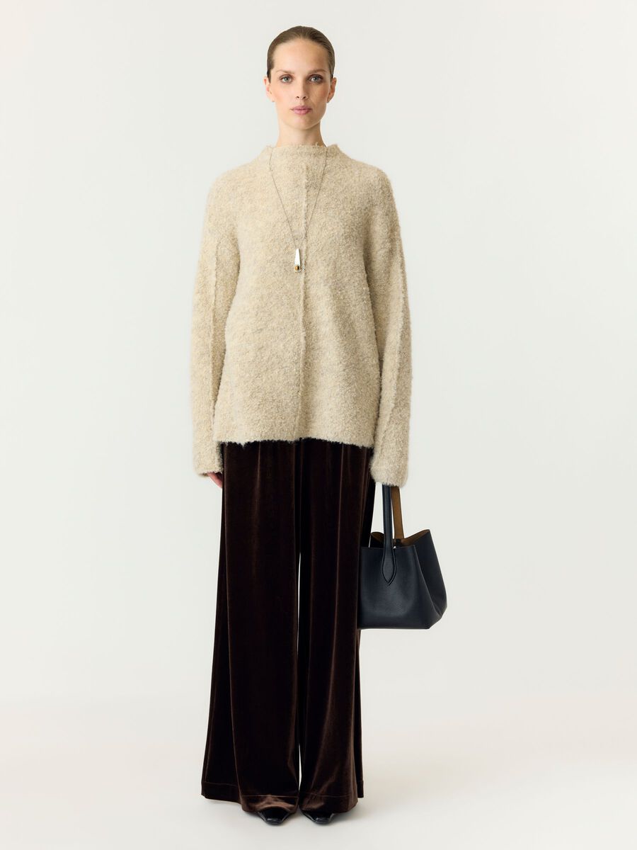Yastera hw broek, colour: carafe, bruine, gedetailleerde weergave