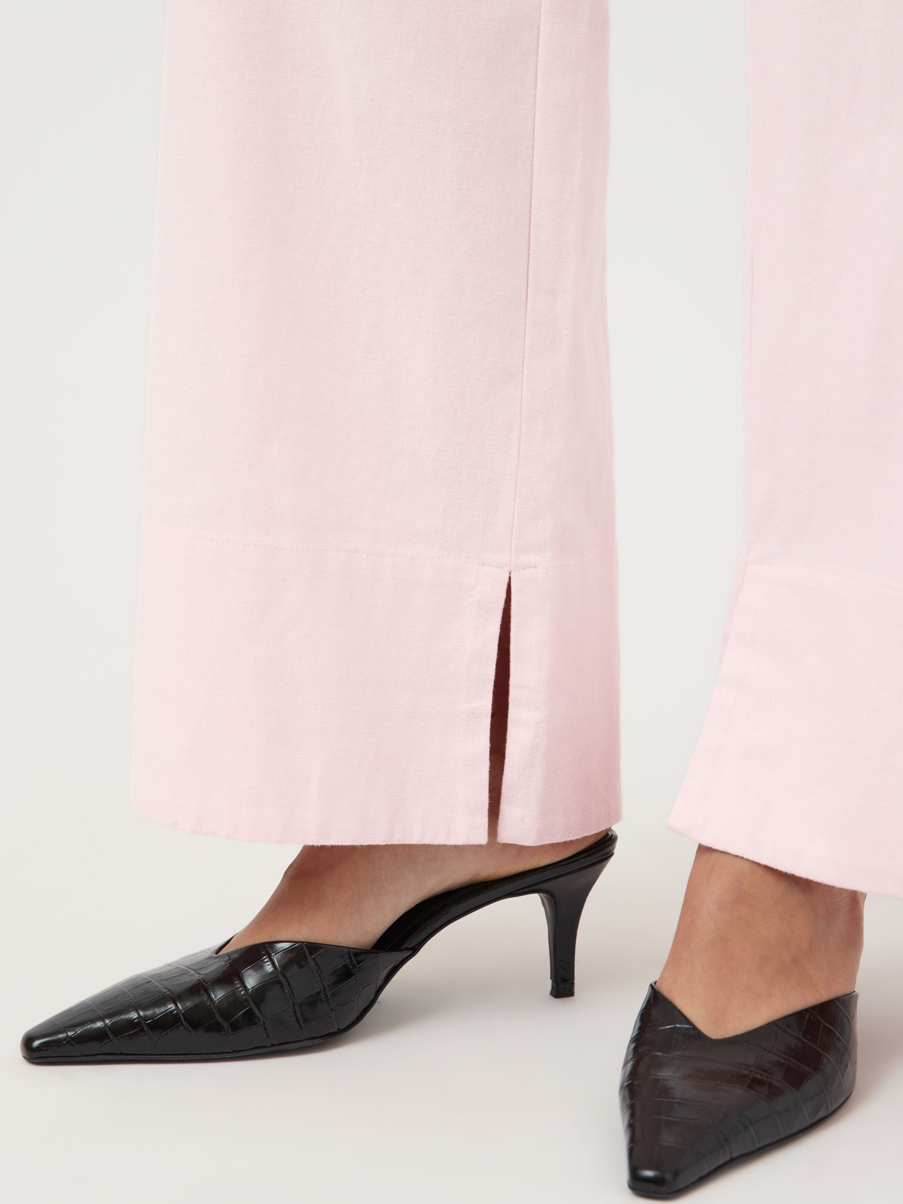 YASTRIMA HW LINEN BLEND TROUSERS | Purple | YAS® Germany