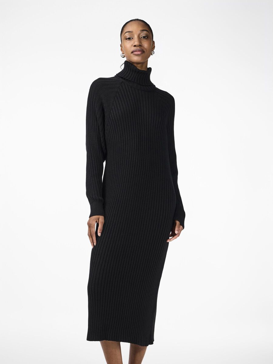 YAS YASMAVI STRIKKET KJOLE, Black, highres - 26028660_Black_003.jpg