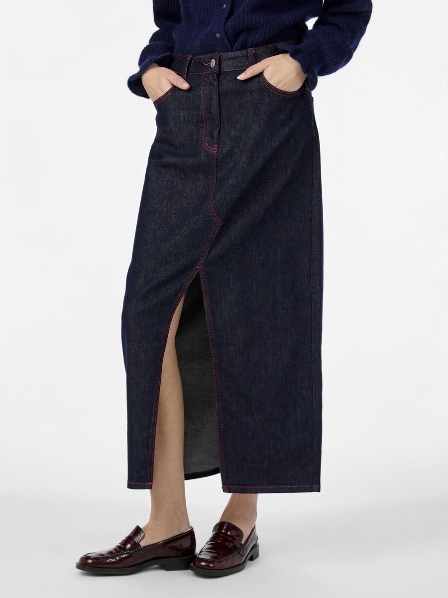 YAS YASINDA  DENIM SKIRT, Dark Blue Denim, highres - 26035285_DarkBlueDenim_003.jpg