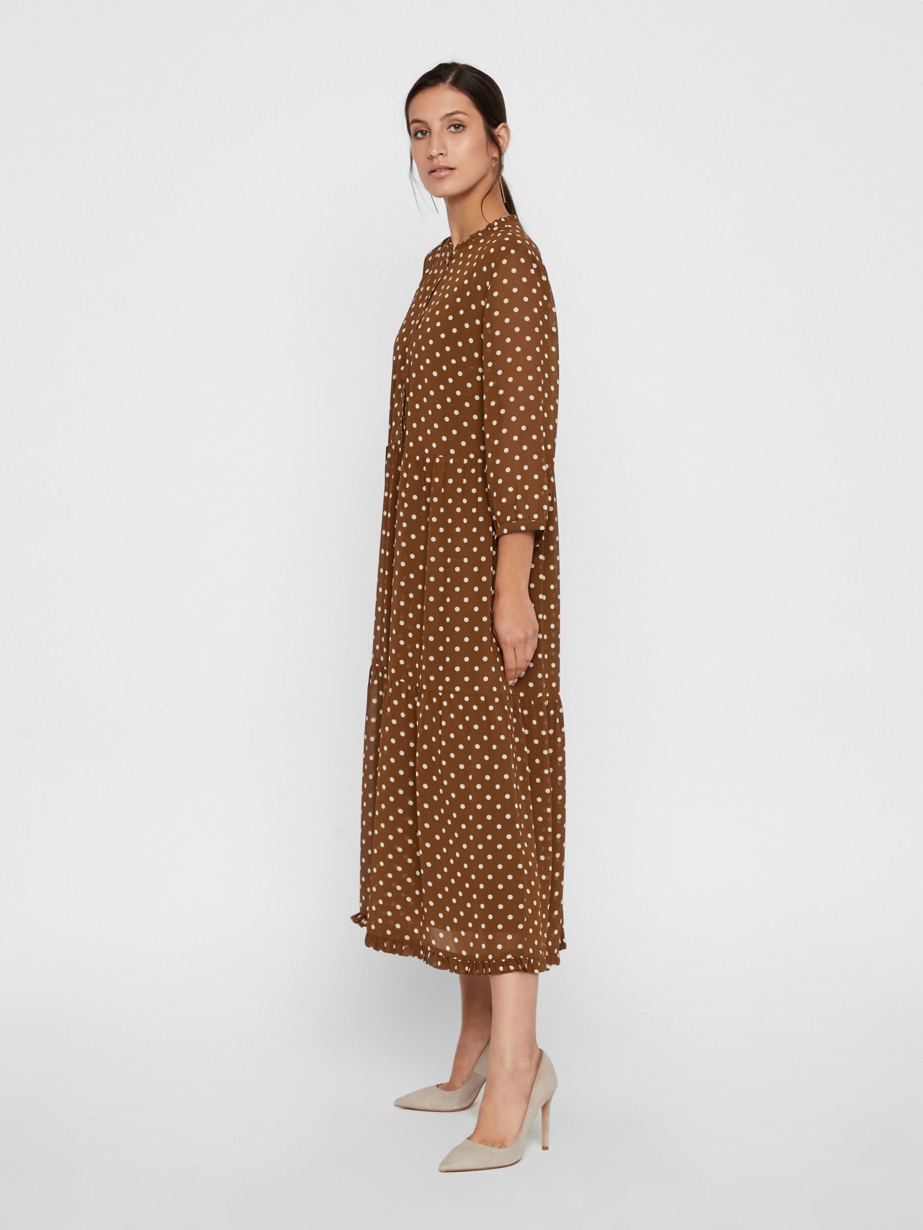 Polka dot hotsell midi prairie dress