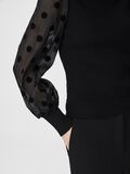 YAS YASDOTME BALLOON SLEEVE TOP, Black, highres - 26024389_Black_006.jpg