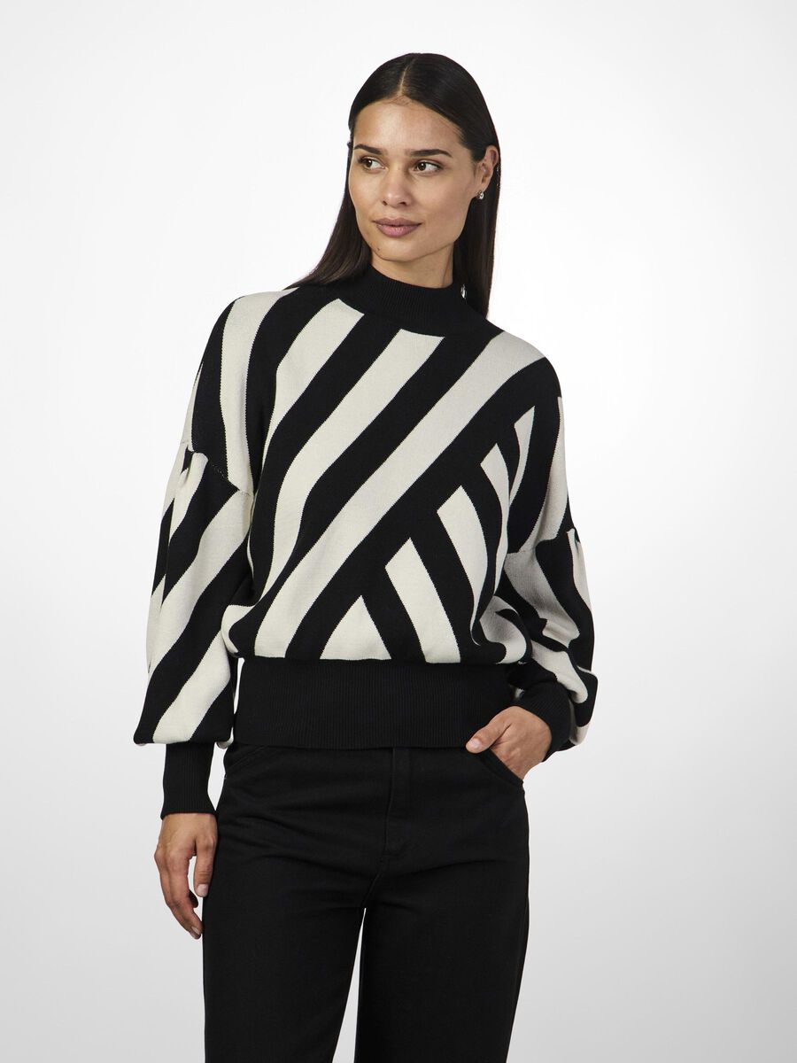 Carousel image - YASFONNY KNITTED PULLOVER, Black | 1