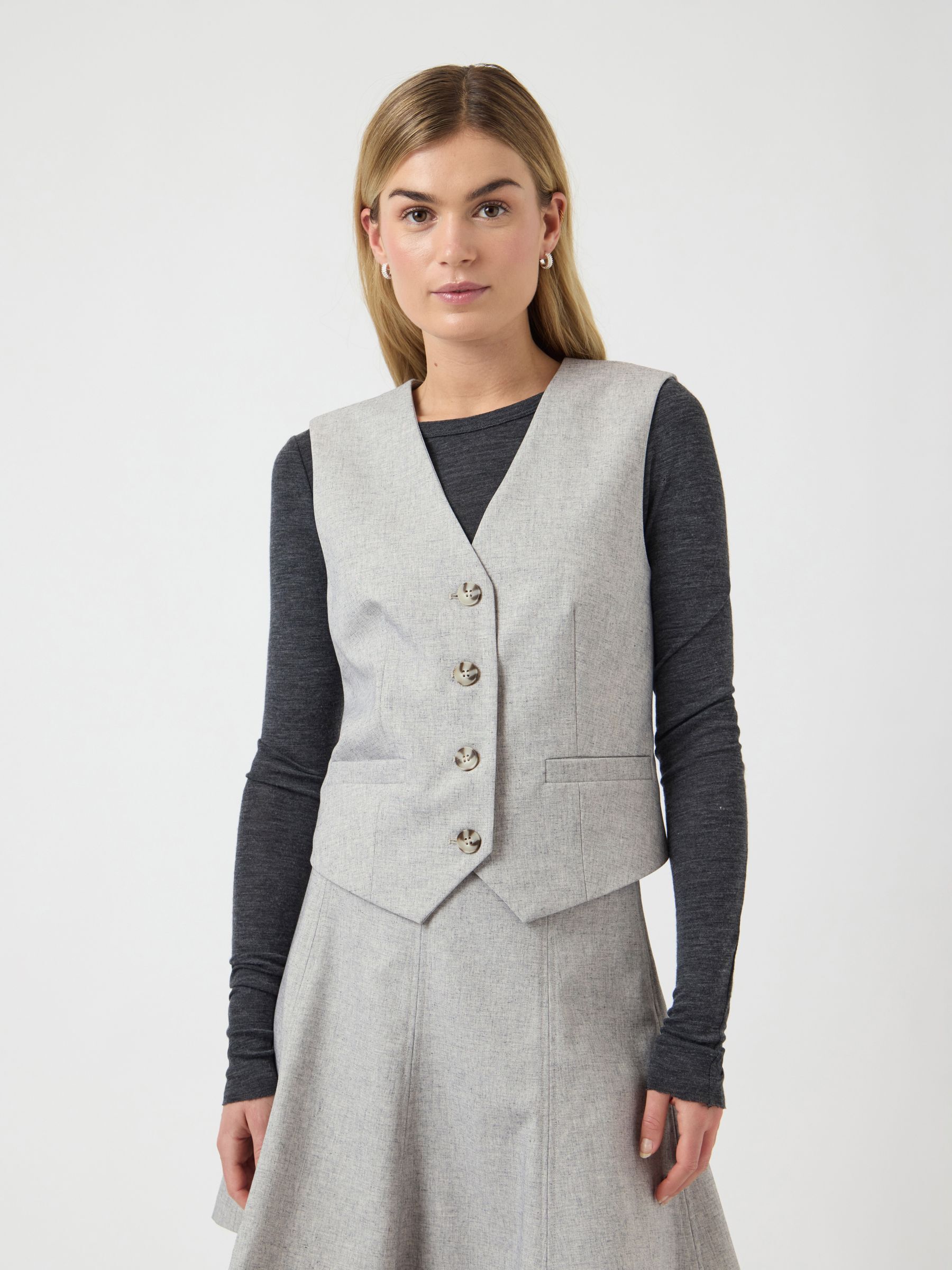 YASRIU CLASSIC WAISTCOAT | Grey | YAS® Sweden