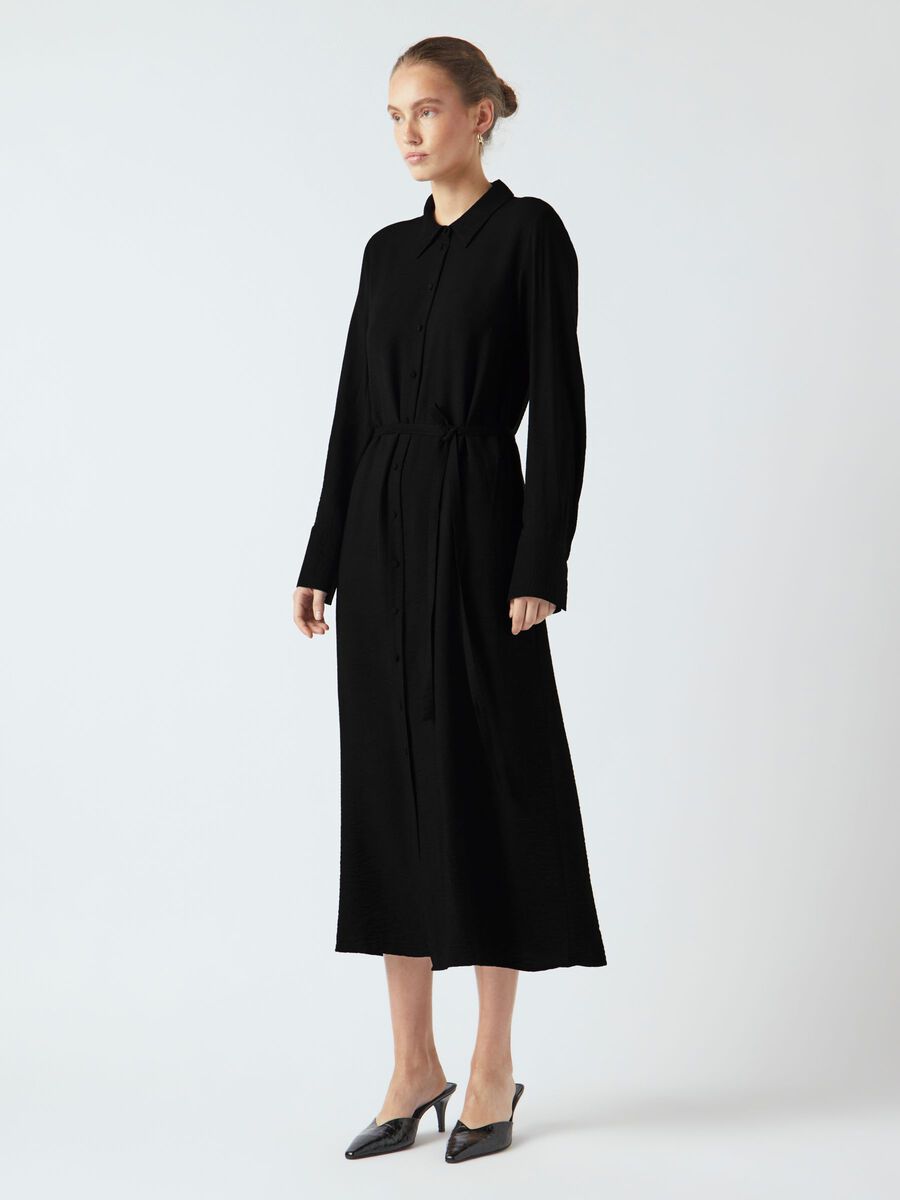 Product carousel image - YASKAYA SHIRT DRESS, Black | 1