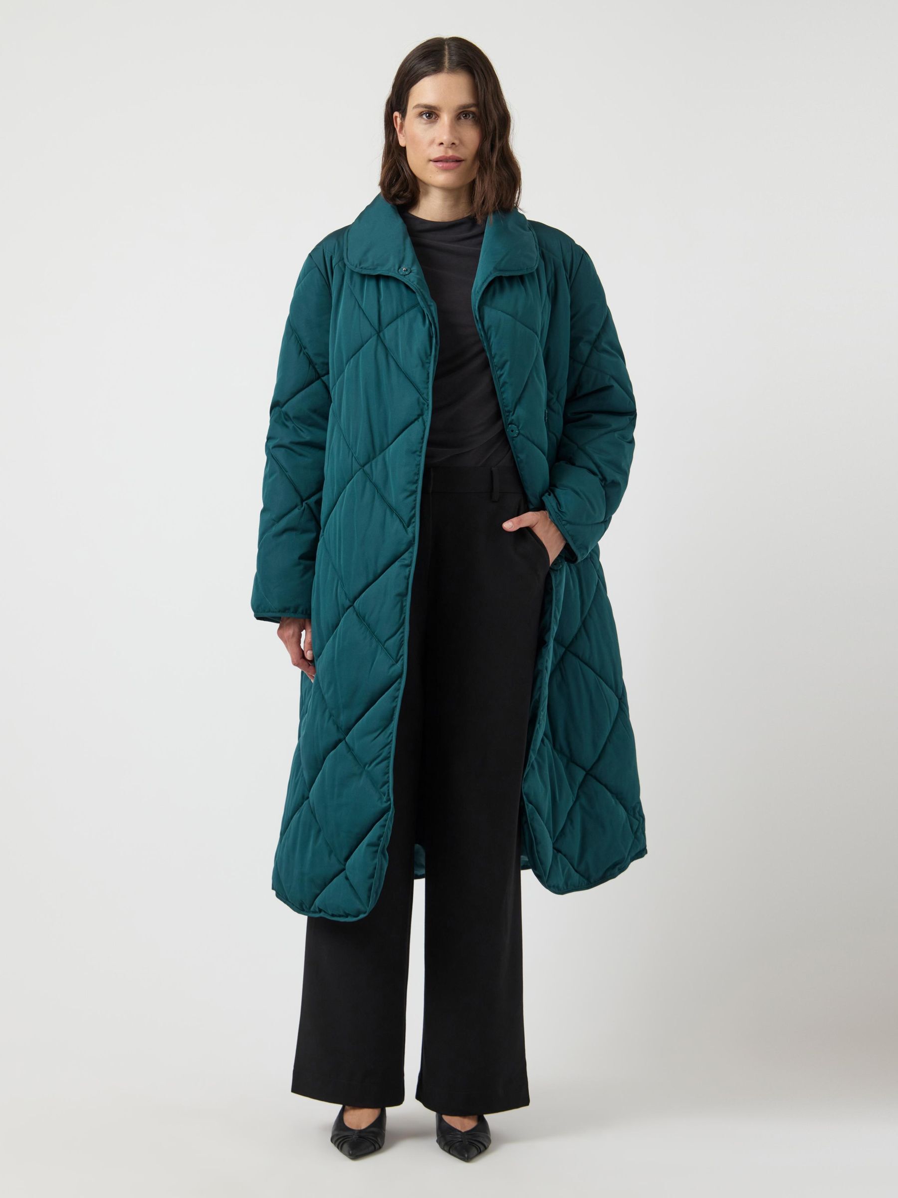 YASSELURA LONG PADDED JACKET | Green | YAS® Germany