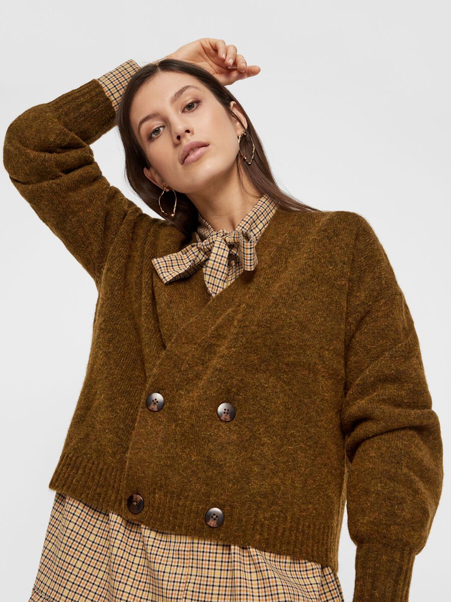 Y.A.S DOUBLE BOUTONNAGE CARDIGAN, Beech, highres - 26015608_Beech_003.jpg