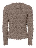 Product image thumbnail - YASMERA LONG SLEEVED TOP, Taupe Gray | 6