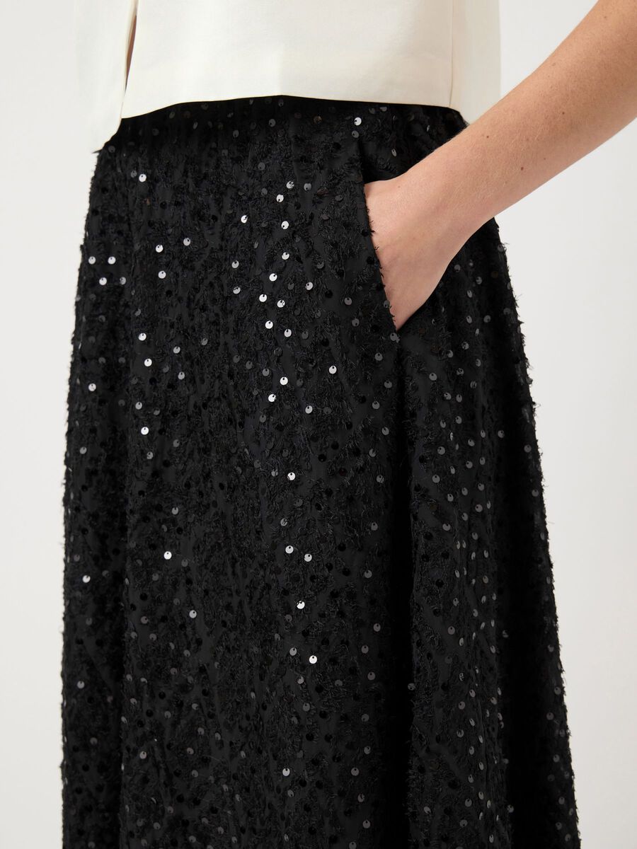 Carousel image - YASSERALA HW BALLOON  MIDI SKIRT, Black | 3