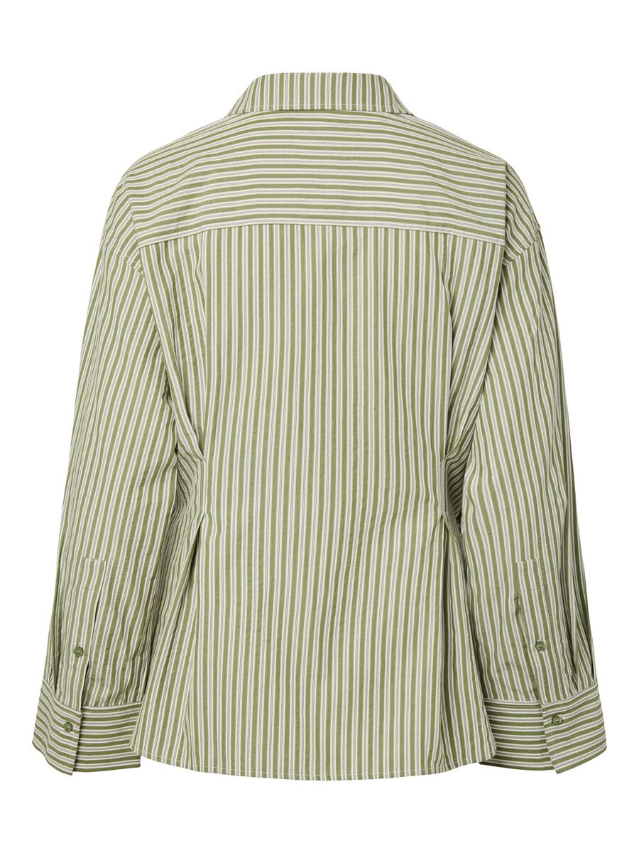 Carousel image - YASAREMIA STRIPED SHIRT, Cardamom Seed | 6