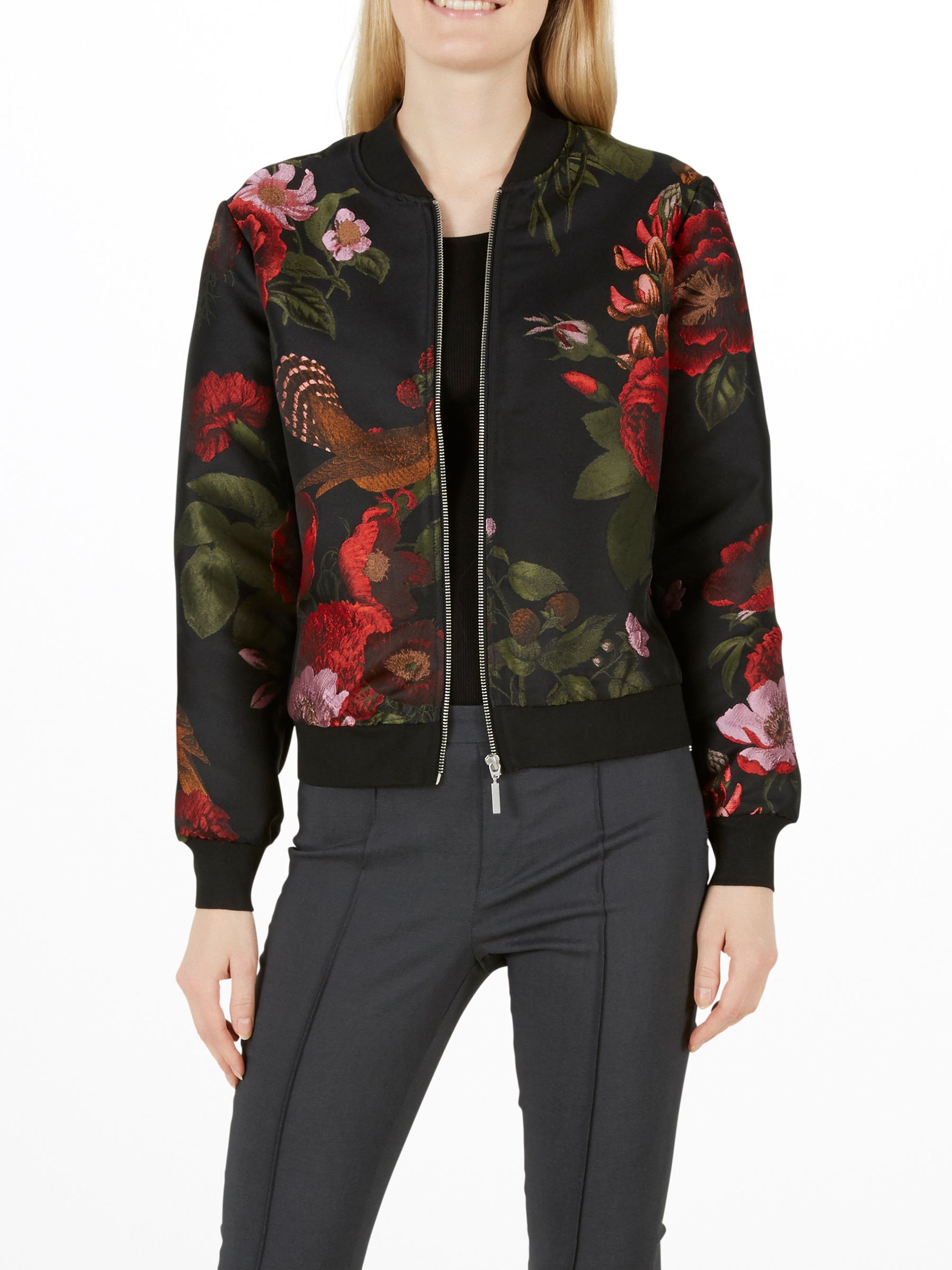 Floral bomber jacket uk hotsell