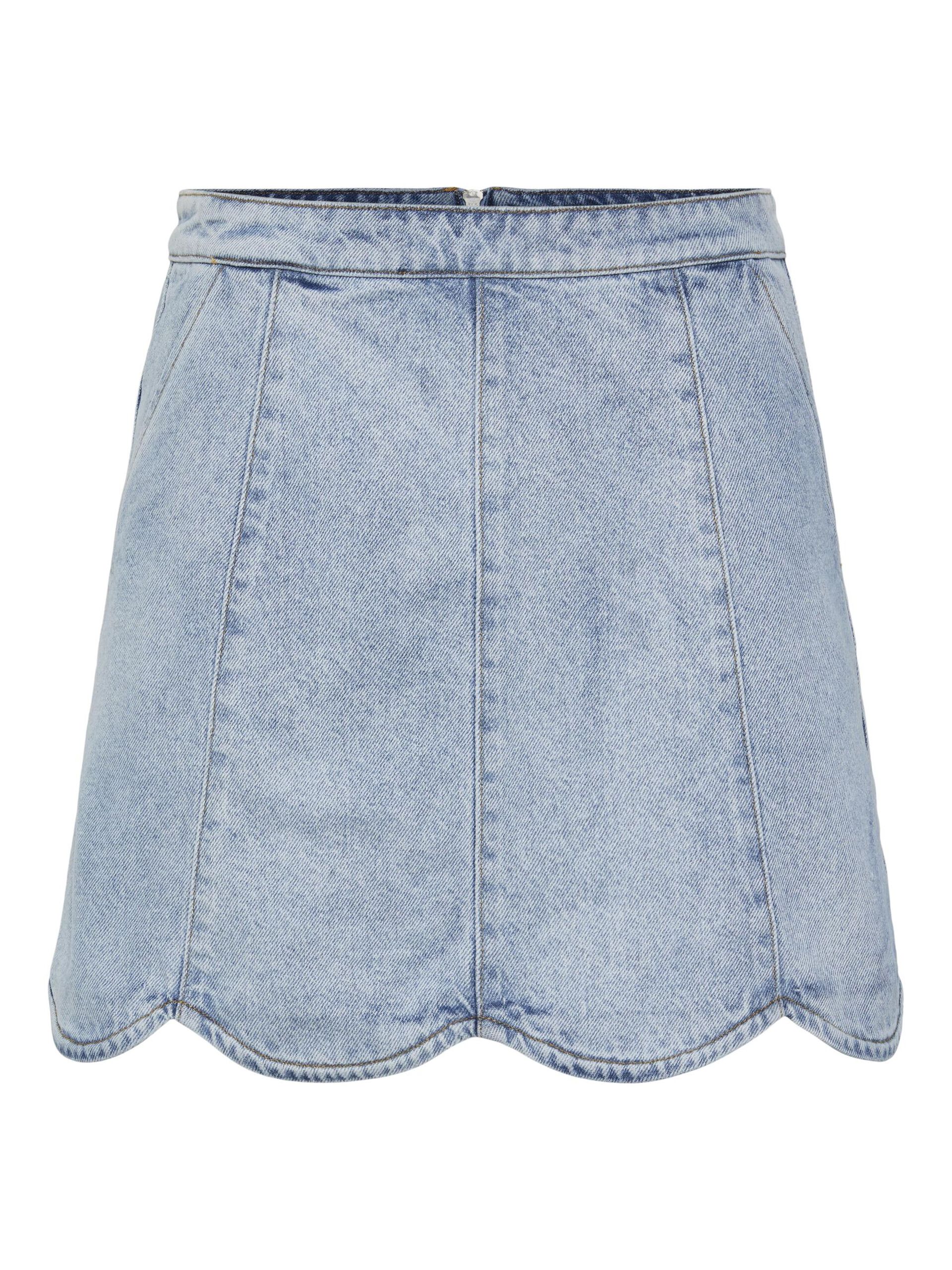 Carousel image - YASSCALLOP DENIM SKIRT, Light Blue Denim | 5