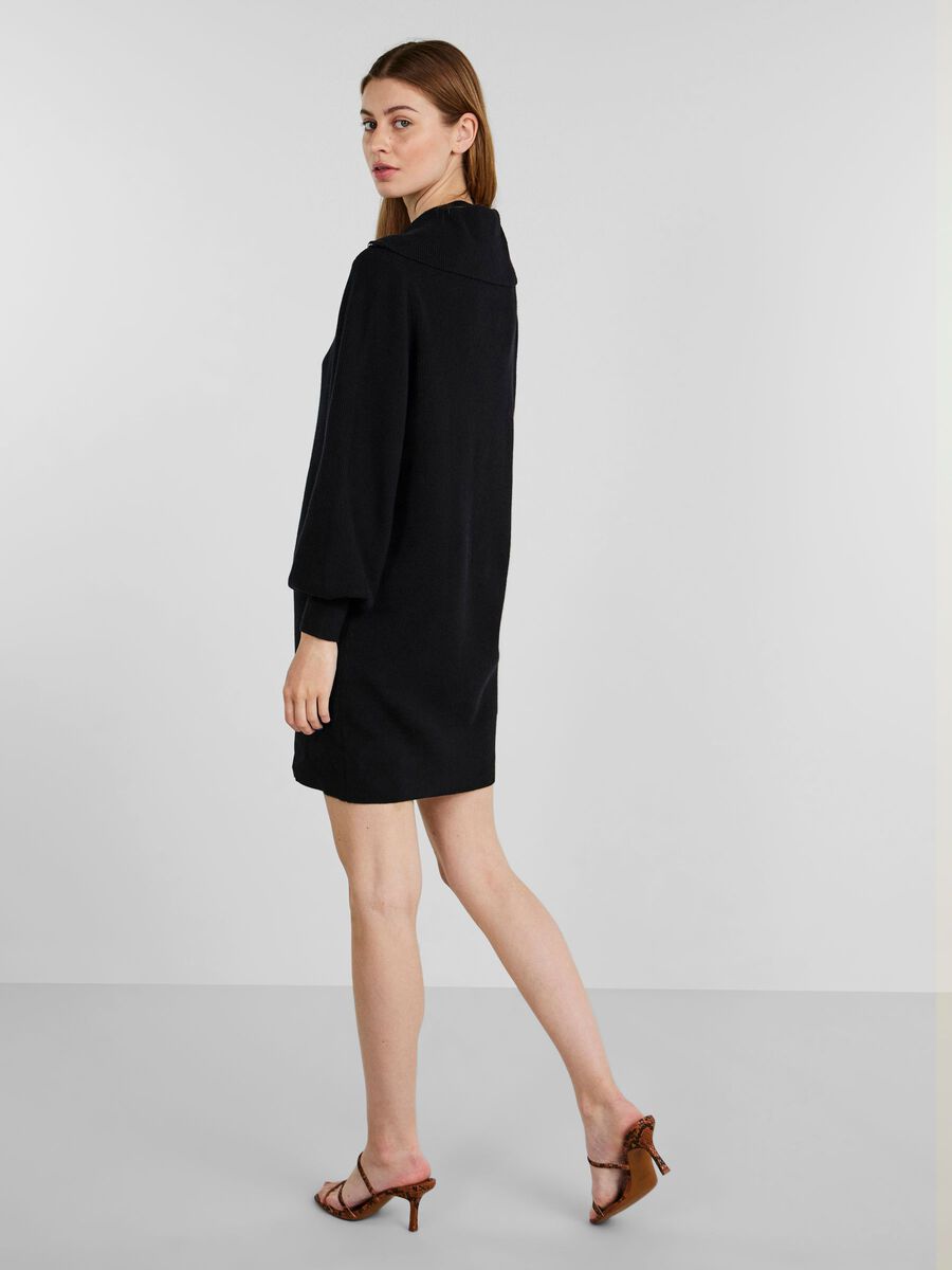 Y.A.S YASDALMA KNITTED DRESS, Black, highres - 26027630_Black_004.jpg