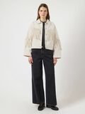 Product image thumbnail - YASAIKO DENIM FRINGE  JACKET, Ecru | 4