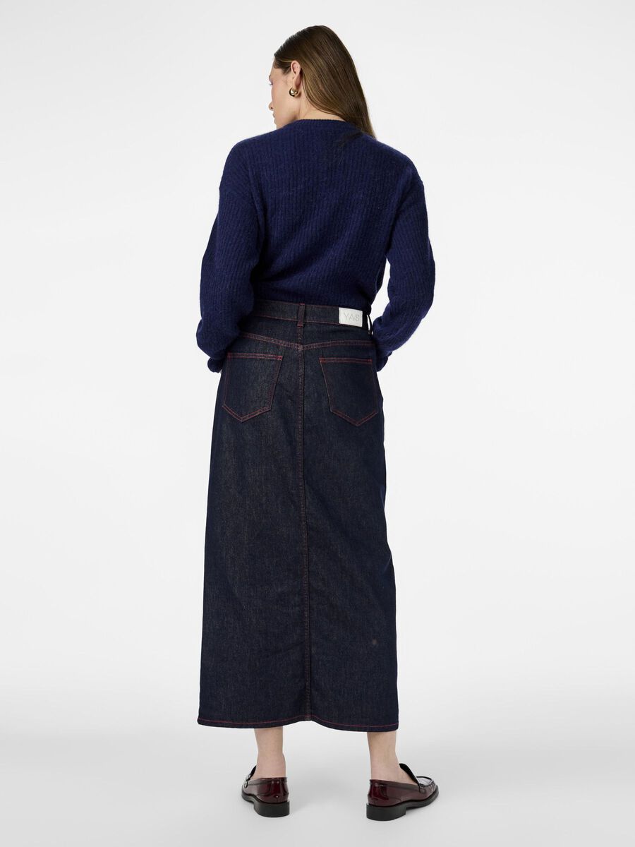 YAS YASINDA  DENIM SKIRT, Dark Blue Denim, highres - 26035285_DarkBlueDenim_004.jpg