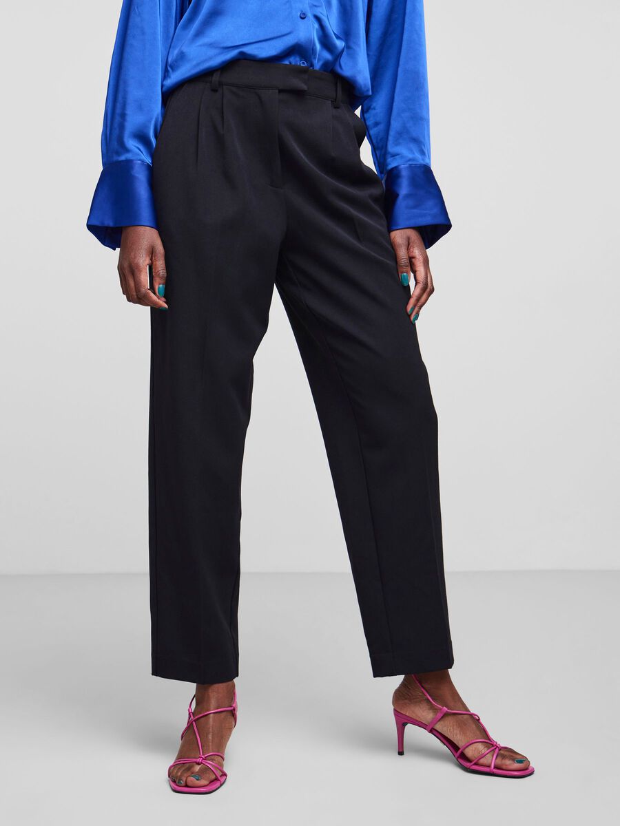 Y.A.S YASSORAH HIGH WAISTED TROUSERS, Black, highres - 26028251_Black_003.jpg
