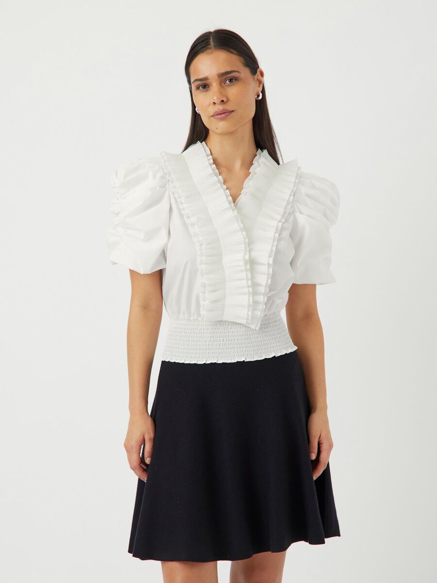 YAS YASAKERA 2/4 SLEEVED BLOUSE, Star White, highres - 26037352_StarWhite_003.jpg
