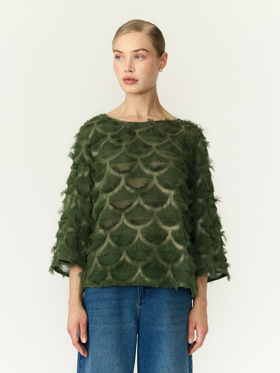 Product tile image YASPAZILLA BLOUSE, Chive 26035741_Chive_1226413