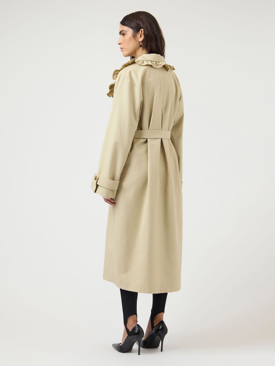 Product carousel image - YASELSANA LONG  TRENCHCOAT, Travertine | 2