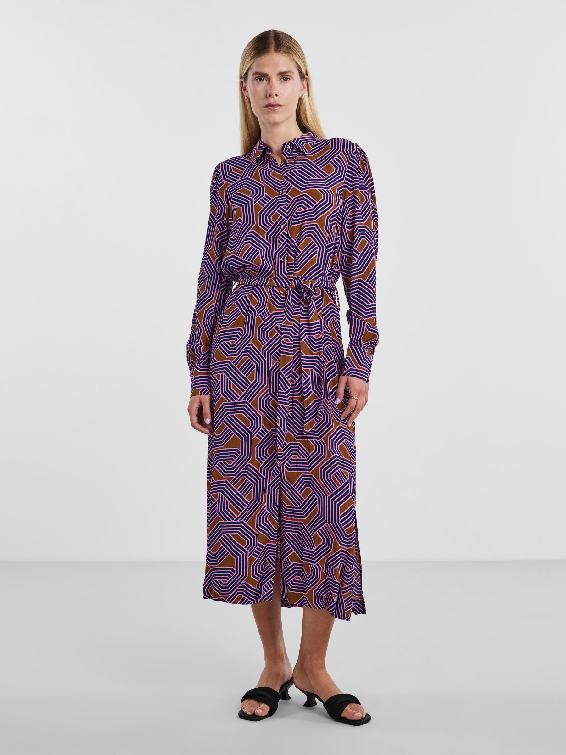 YASMYKOS SHIRT DRESS Purple Y.A.S Switzerland
