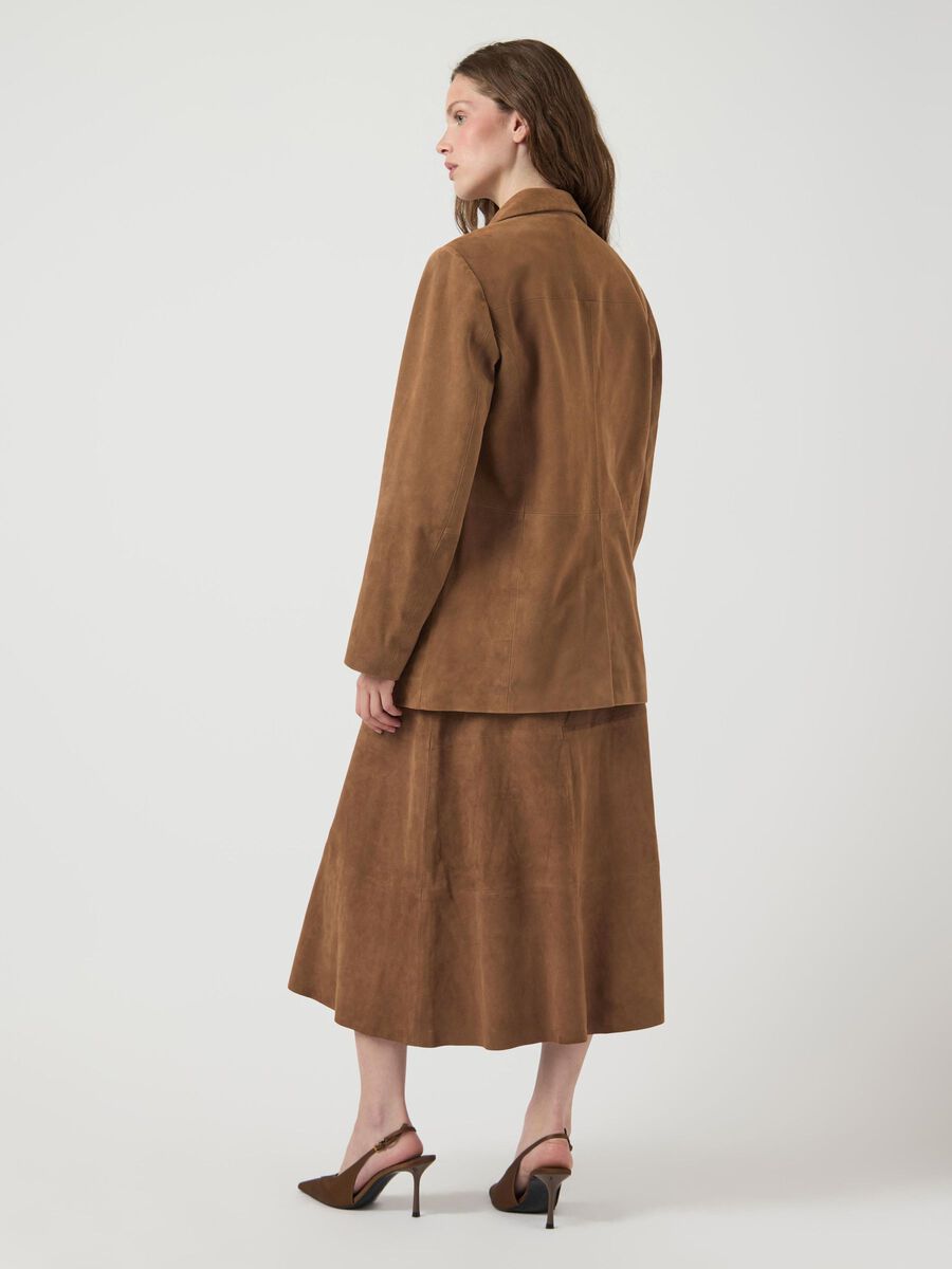Product carousel image - YASPALMA SUEDE LEATHER  BLAZER, Emperador | 2