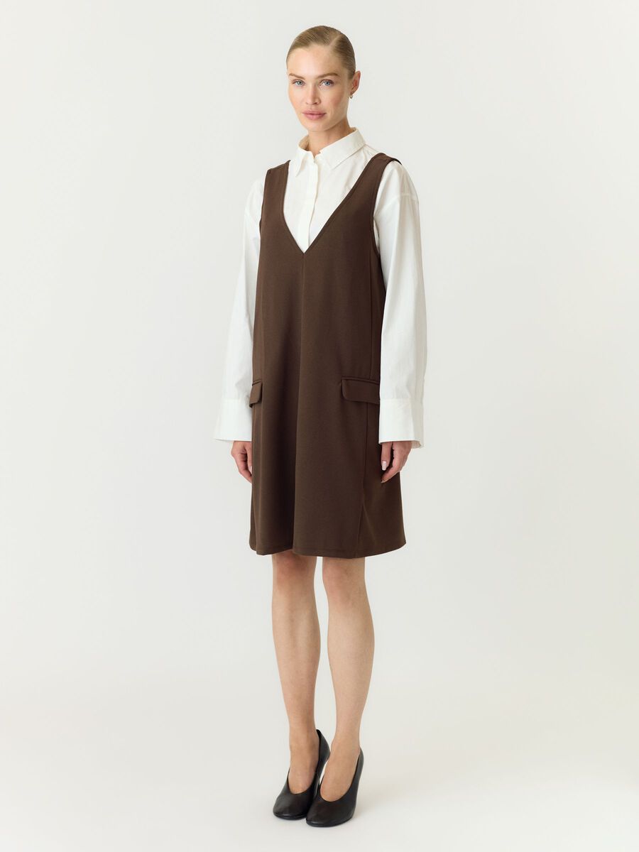 Carousel image 4 YASMALEA WIDE SPENCER DRESS, Chocolate Brown