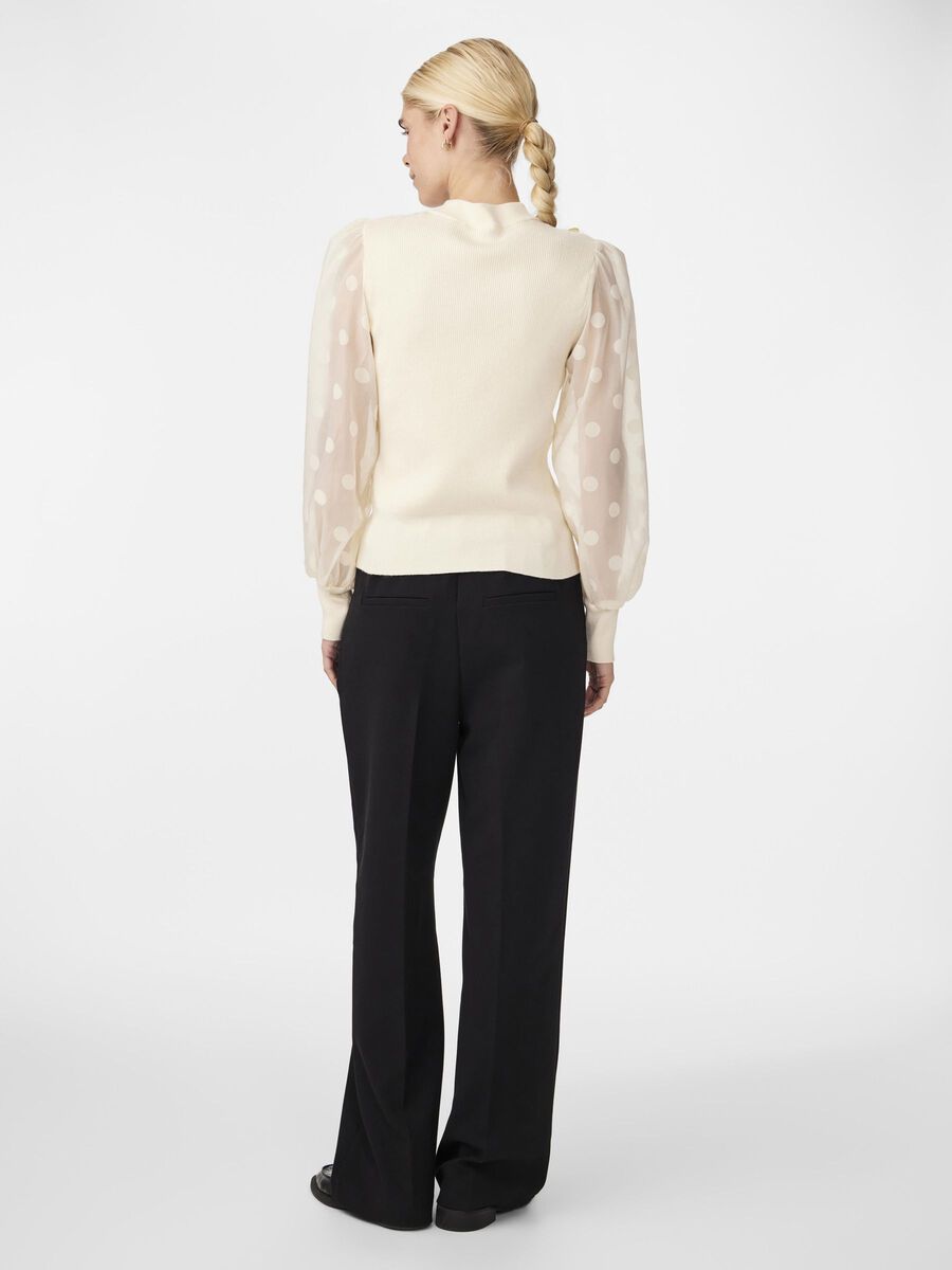 YAS YASDOTME BALLOON SLEEVE TOP, Birch, highres - 26024389_Birch_004.jpg