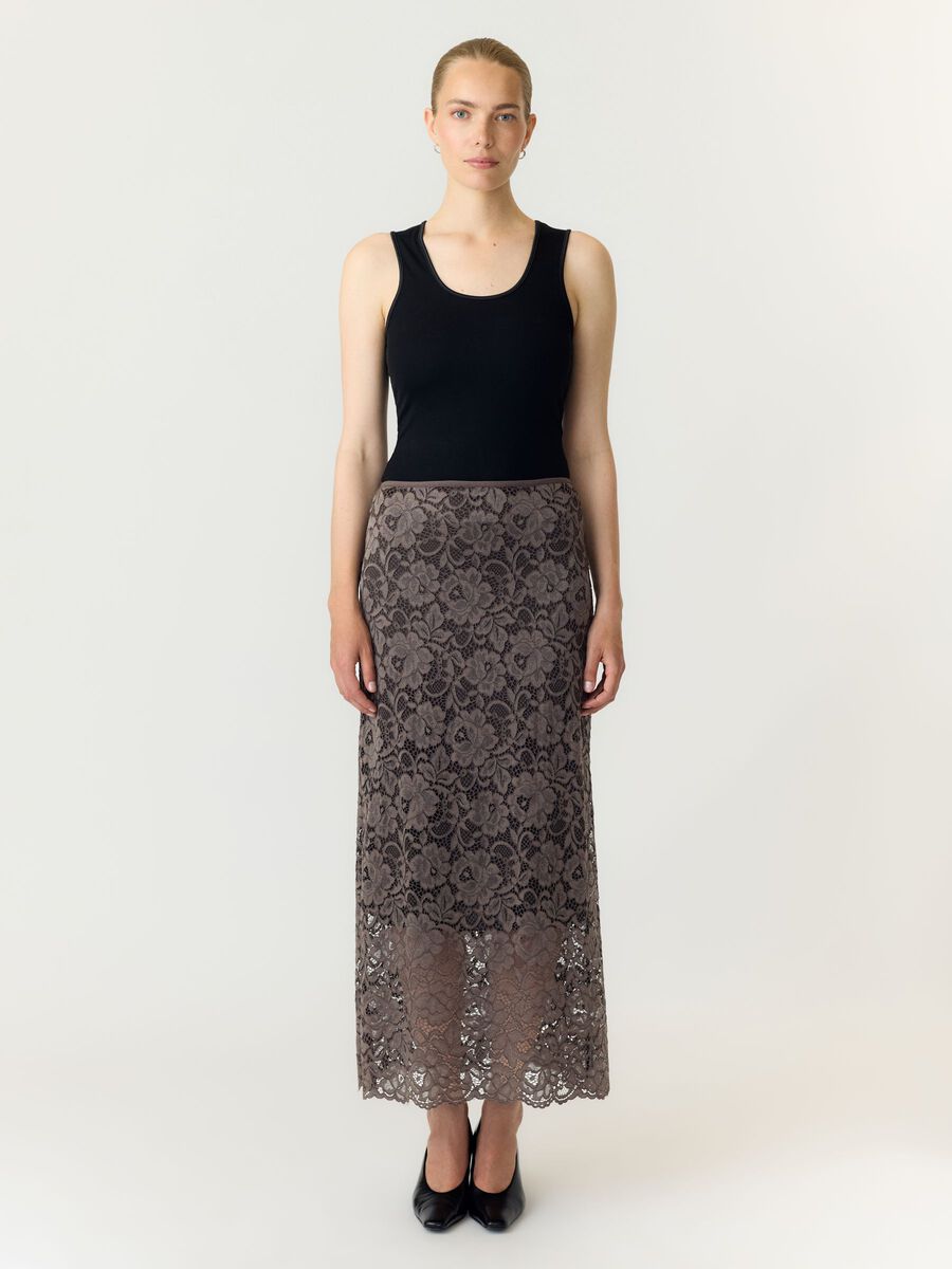 Product tile image YASLACEY HW  MIDI SKIRT, Chocolate Brown 26041891_ChocolateBrown