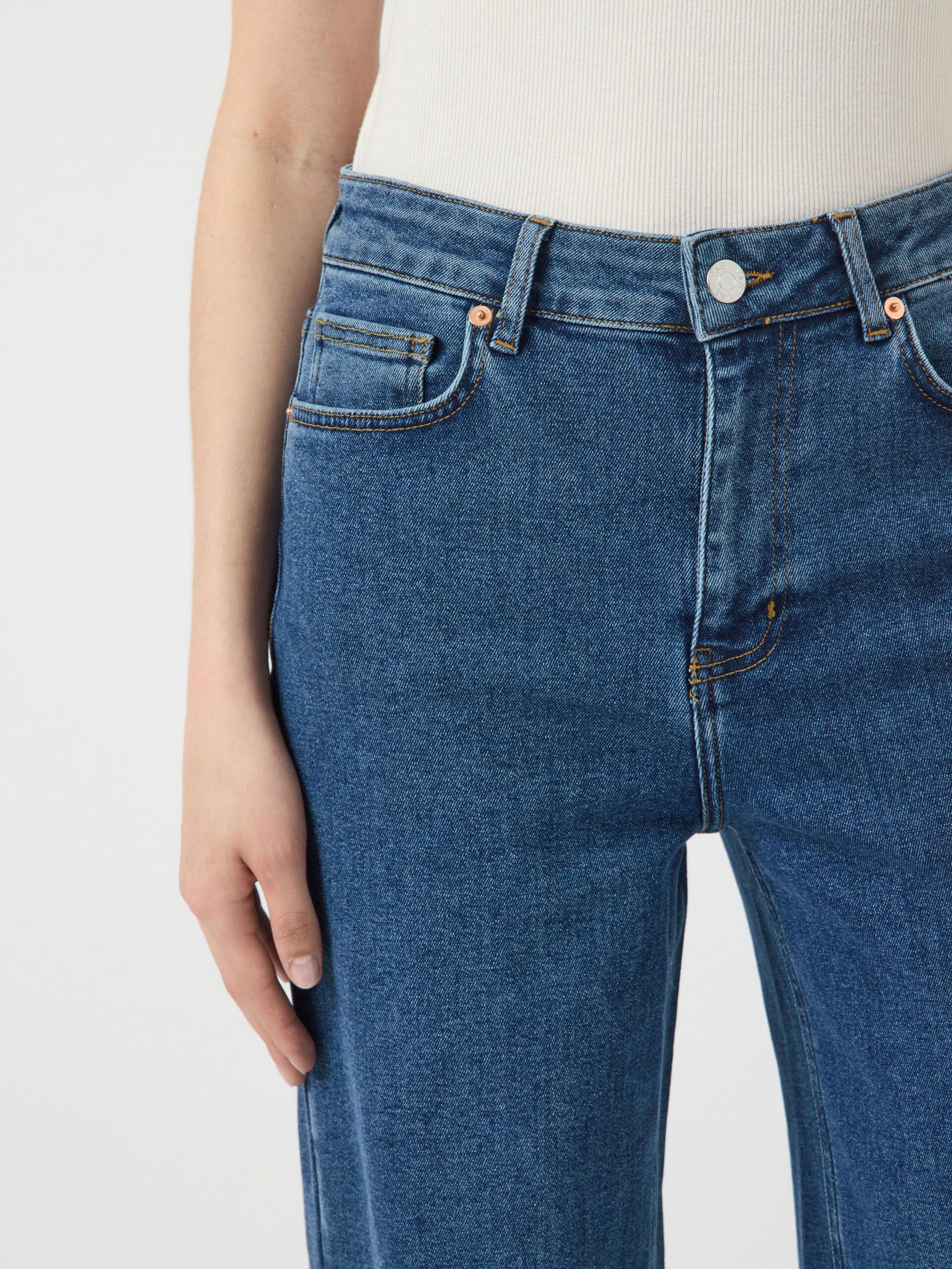 Carousel image - YASROSIE - TH JEAN DROIT, Medium Blue Denim | 3