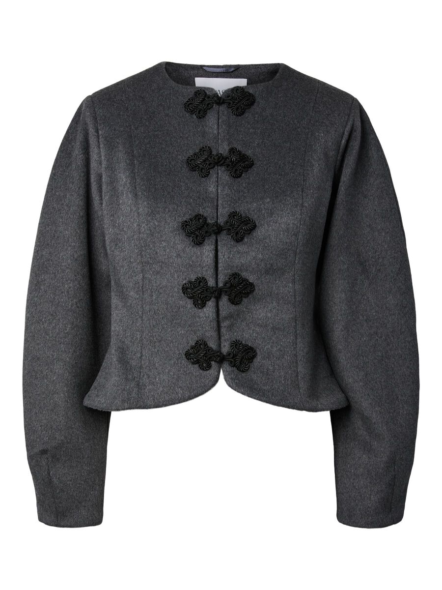 Carousel image 5 YASNAPO LS WOOL  JACKET, Dark Grey Melange