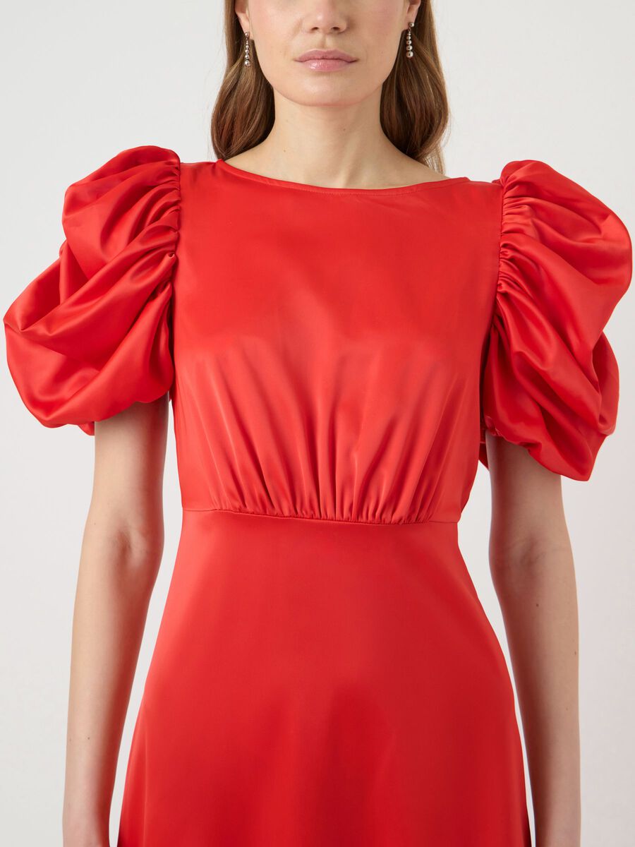 Carousel image - YASPELLA 2/4 VESTITO MIDI, Fiery Red | 3