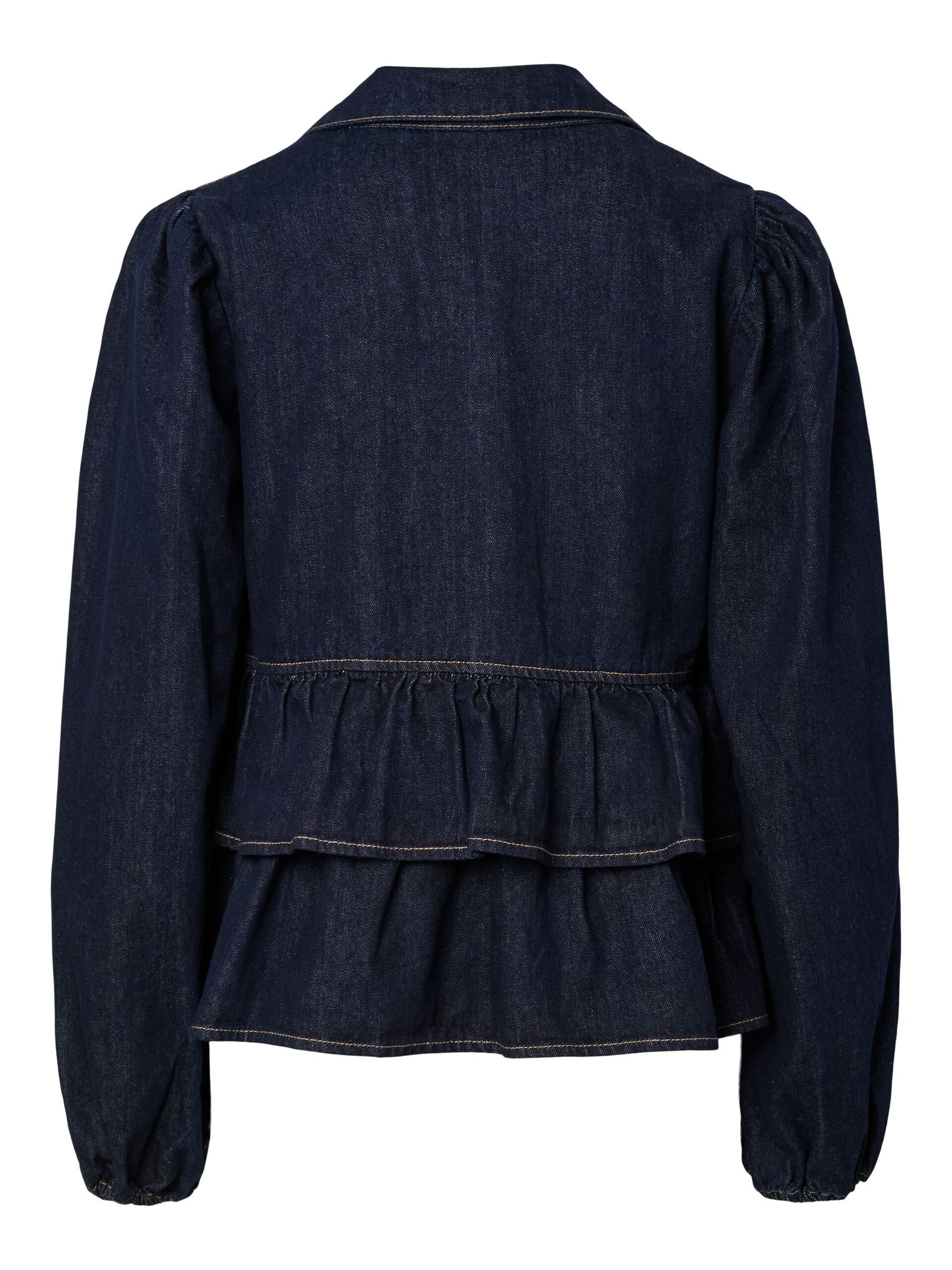 Carousel image - YASCELINA DENIM KNYTNING TOPP, Dark Blue Denim | 6