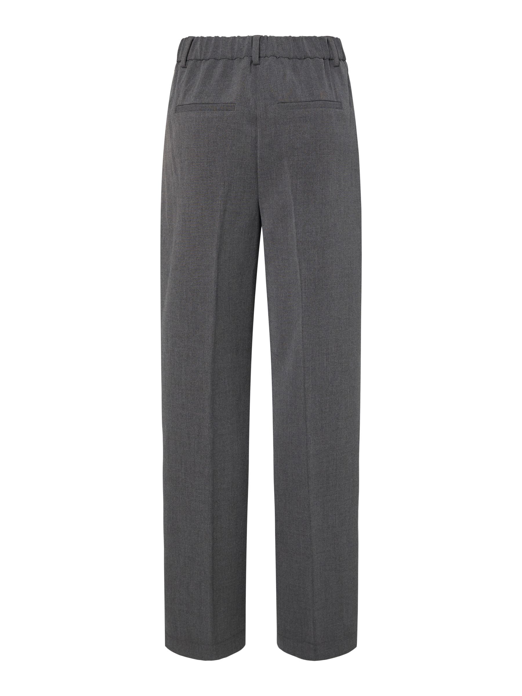 YASLIKKA WIDE-LEG TROUSERS | Grey | YAS® UK