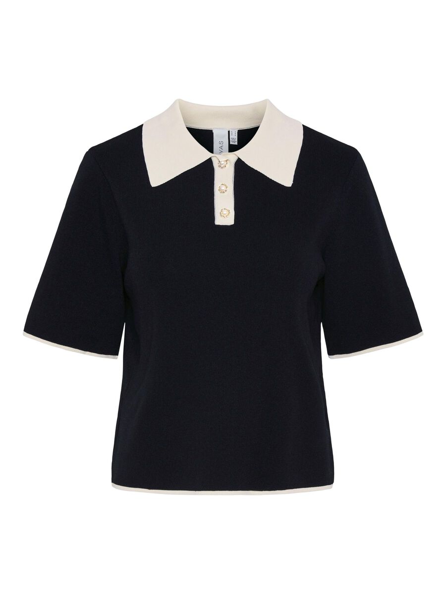 Product carousel image - YASMILLE  KNITTED TOP, Black | 2