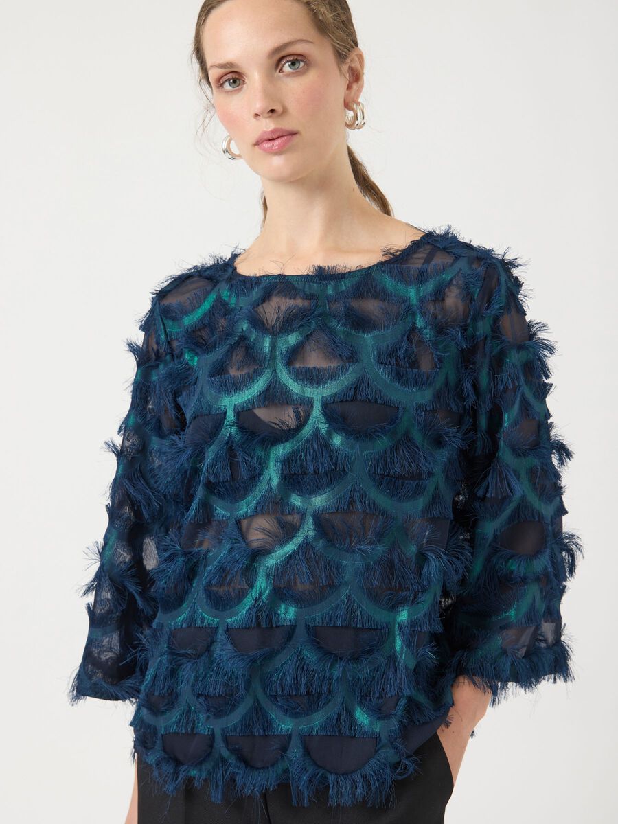 Carousel image - YASPAZILLA BLOUSE, Navy Blazer | 3