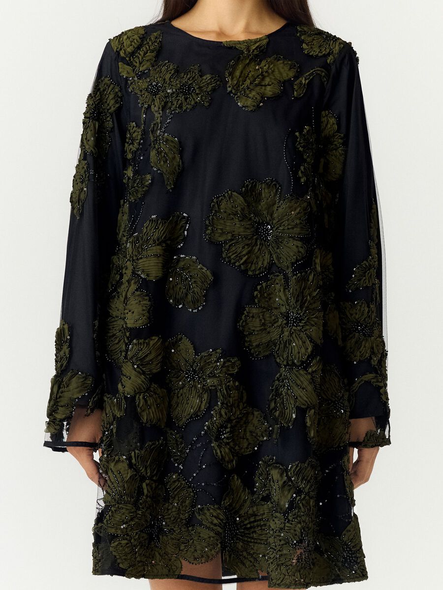 Carousel image 3 YASFLOUING LS  MINI DRESS, Black