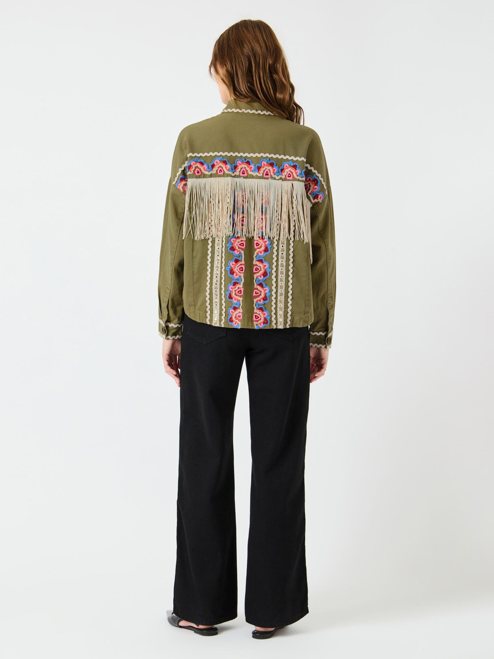 Carousel image - YASMIRRA BORDADO CHAQUETA, Capulet Olive | 4